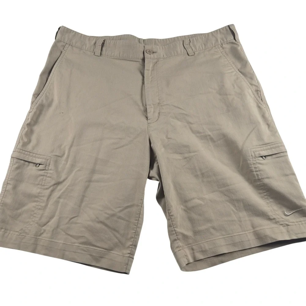 Nike Golf Dri-FIT‎ Cargo Shorts Khaki Men's Size 36 Performance Golf Casual